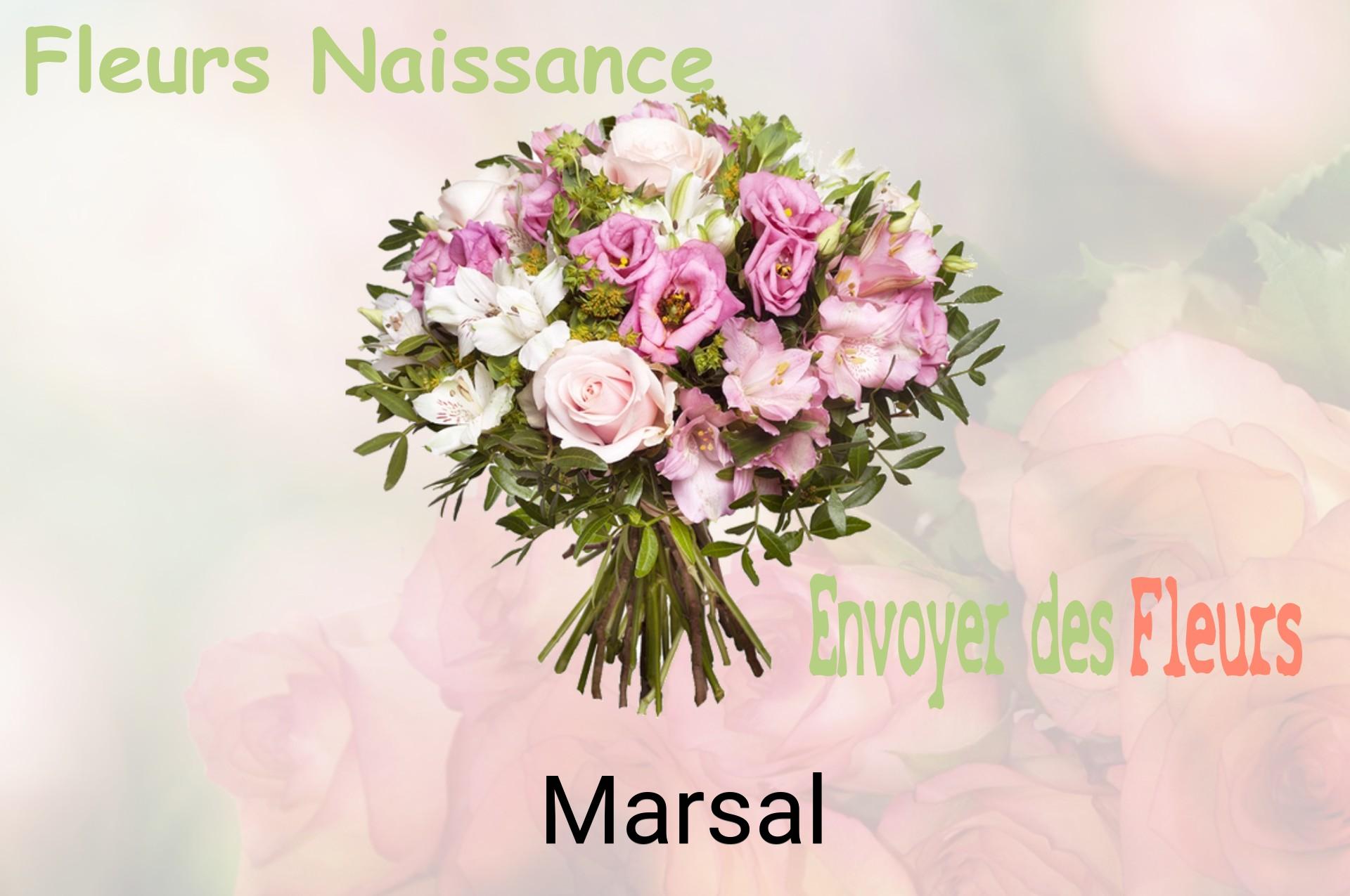 Bouquet de fleurs de naissance livré à Marsal